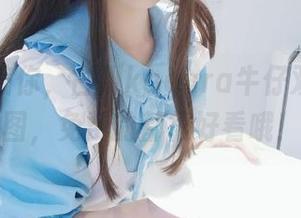 真心不骗你，古川kagura牛仔双马尾套图，免费的都很好看哦！