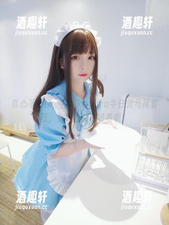 真心不骗你，古川kagura牛仔双马尾套图，免费的都很好看哦！